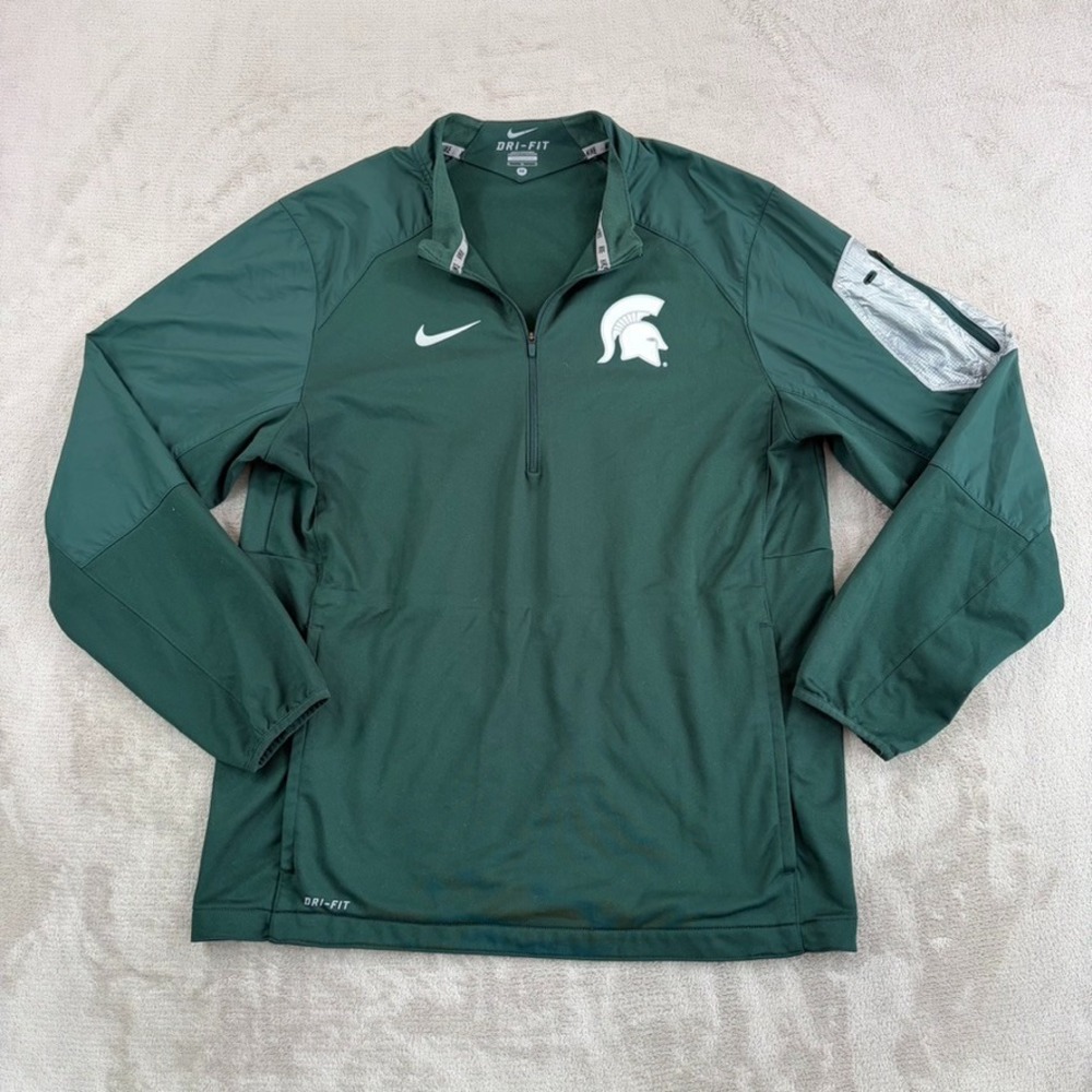 Nike x Michigan State Spartangs Diamond Quest Hybrid Jacket in Green Men Medium